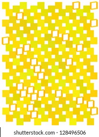 Fresh abstract background made out of vane shape elements / yellow vane pattern