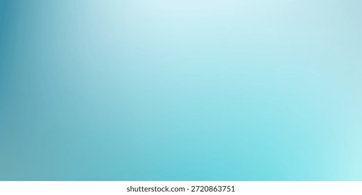 Fondo fresco y abstracto con un gradiente de malla suave y borrosa en tonos fríos de verde azulado, azul y blanco. Gráficos limpios y modernos crean una sensación tranquila y acuática, perfecta para temas de bienestar o tecnología