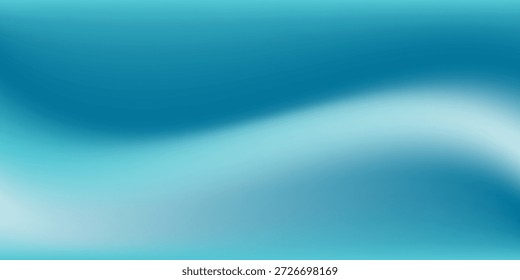 Fondo fresco y abstracto con un gradiente de malla suave y borrosa en tonos fríos de verde azulado, azul y blanco. Gráficos limpios y modernos crean una sensación tranquila y acuática, perfecta para temas de bienestar o tecnología