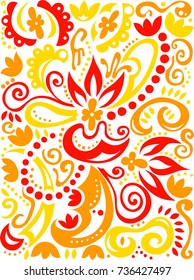 Fresh abstract colorful vector background. Can be used for fabric, tile, craft paper, web page background, surface textures. 