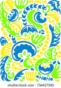 Fresh abstract colorful vector background. Can be used for fabric, tile, craft paper, web page background, surface textures. 