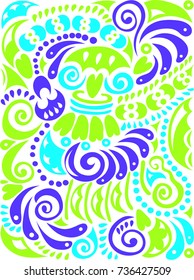 Fresh abstract colorful vector background. Can be used for fabric, tile, craft paper, web page background, surface textures. 