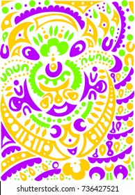 Fresh abstract colorful vector background. Can be used for fabric, tile, craft paper, web page background, surface textures. 