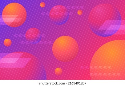 fondo fresco de degradado de color rosa de burbuja naranja abstracto. verano futurista, en papel, ligero