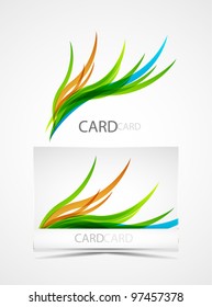 Fresh abstract wave lines design for backgrounds