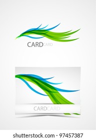 Fresh abstract wave lines design for backgrounds