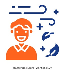 Fresh Air Icon Fill Vector Illustration
