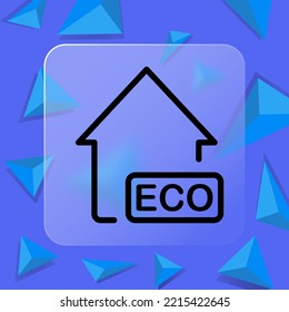 Fresh air set icon. Air conditioning, air filtration, climate control, fan, blades, virus, smart home, cleaning, thermometer, warm. Glassmorphism style. Vector line icon