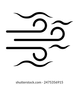 Fresh Air Vector Line Icon Design