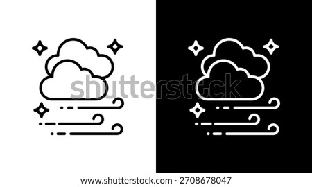 Fresh Air White Icon Set Design