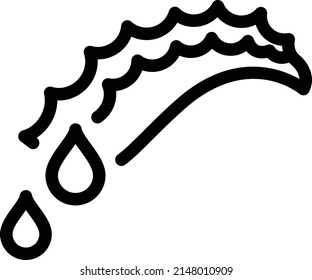 ilustración de aloe vera fresco en un fondo transparente.Símbolos de calidad premium.Icono de vector de línea delgada para concepto y diseño gráfico.
