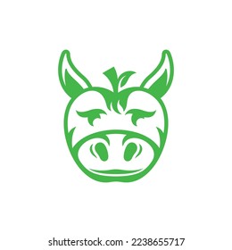 Fresh Apple Donkey Logo Design