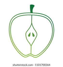 fresh apple fruit icon