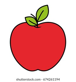fresh apple fruit icon