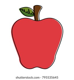 fresh apple fruit icon