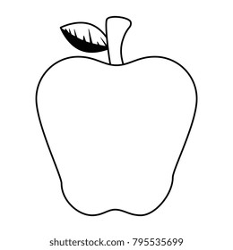 fresh apple fruit icon