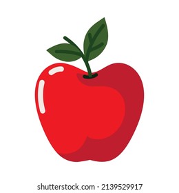 frisches Apfelfruchtsymbol einzeln