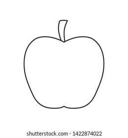 fresh apple fruit isolated icon