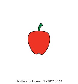 fresh apple fruit isolated icon vector illustration design