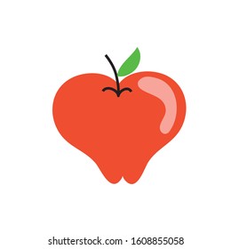 fresh apple fruit isolated icon vector illustration design