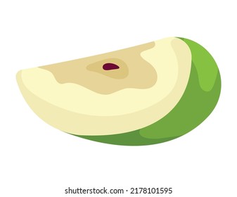 fresh apple fruit portion icon