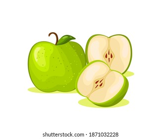 Fresh apple fruit vector design. Fruits a healthy and nutritious