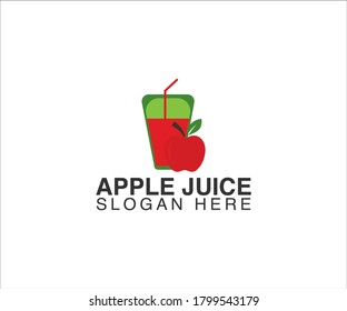 Fresh Apple Juice Logo Icon