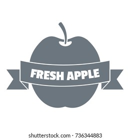 Fresh apple logo. Vintage illustration of fresh apple vector logo for web