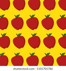 fresh apples fruits pattern background