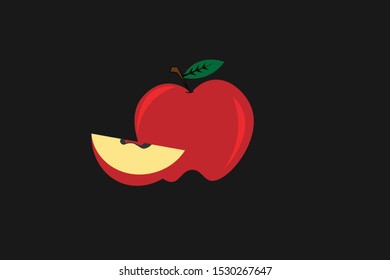 
Fresh Apples Vector
which has been cut.