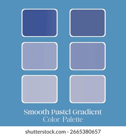 Fresh Aqua Blue Gradient Swatch Collection