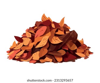 Fresh autumn leaves in yellow and orange color icon isolated