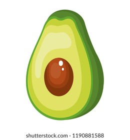 fresh avocado half icon