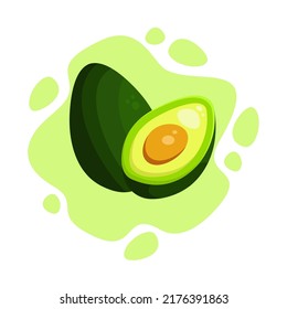 Fresh Avocado Illustration vector design