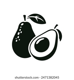 Fresh Avocado Vector Illustration - Perfect for Healthy Food Designs