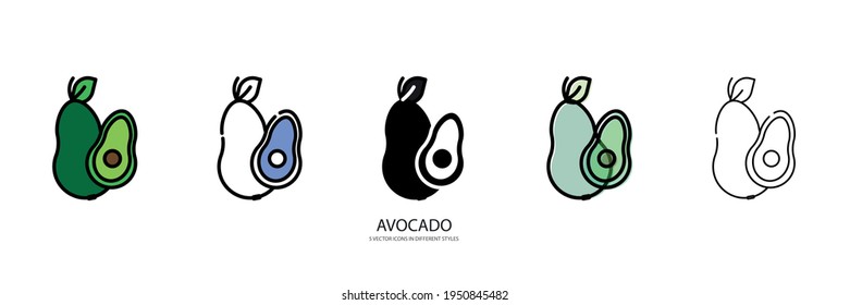iconos de tipo vectorial de aguado fresco