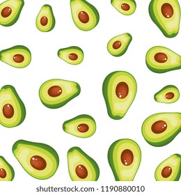 fresh avocados halfs pattern fresh avocados halfs pattern