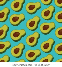 fresh avocados pattern background