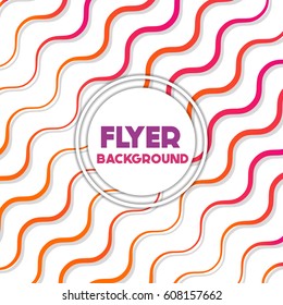 fresh background flyer style background Design Template,Vector Illustration