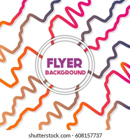 fresh background flyer style background Design Template,Vector Illustration
