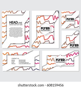 fresh background flyer style background Design Template,Vector Illustration