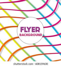 fresh background flyer style background Design Template,Vector Illustration