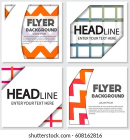fresh background flyer style background Design Template,Vector Illustration