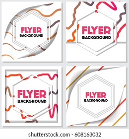 fresh background flyer style background Design Template,Vector Illustration