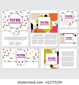 fresh background flyer style background Design Template,Vector Illustration