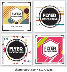 fresh background flyer style background Design Template,Vector Illustration