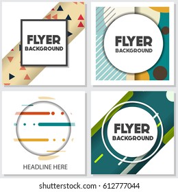 fresh background flyer style background Design Template,Vector Illustration
