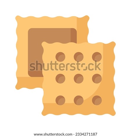 Fresh baked biscuits having chocolate cream inside, characterizing baked chocolate cookies vector