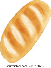 Fresh baked, bread design elements, Vector Illustration