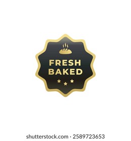 Fresh baked label vector isolated eps. Fresh baked label for product packaging, websites, print design, and more about fresh baked.